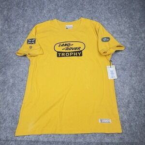 Red Canoe Land Rover Shirt Mens L Yellow Solihull Warwickshire British Tee - NEW